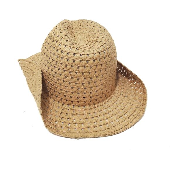 Coastal Cowgirl Mesh Woven Natural Color Hat - Picture 4 of 7